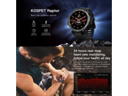 Mali relógio Inteligente Kospet Raptor Sport Outdoor com Bt Touch Total À Prova de Água Poeira e Colisões