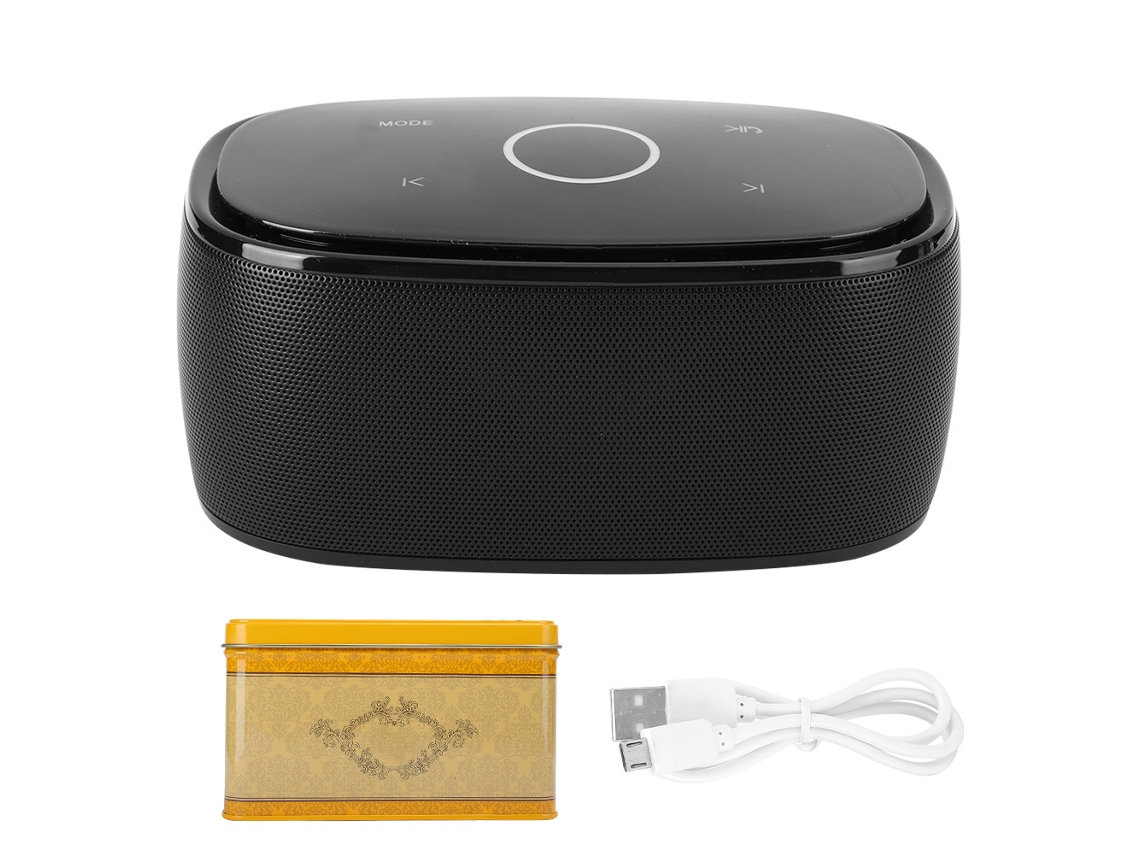 Caixa De Som Bluetooth (série Tws, Inserção De Cartão Portátil) Mini Preto Para Exterior E Casa