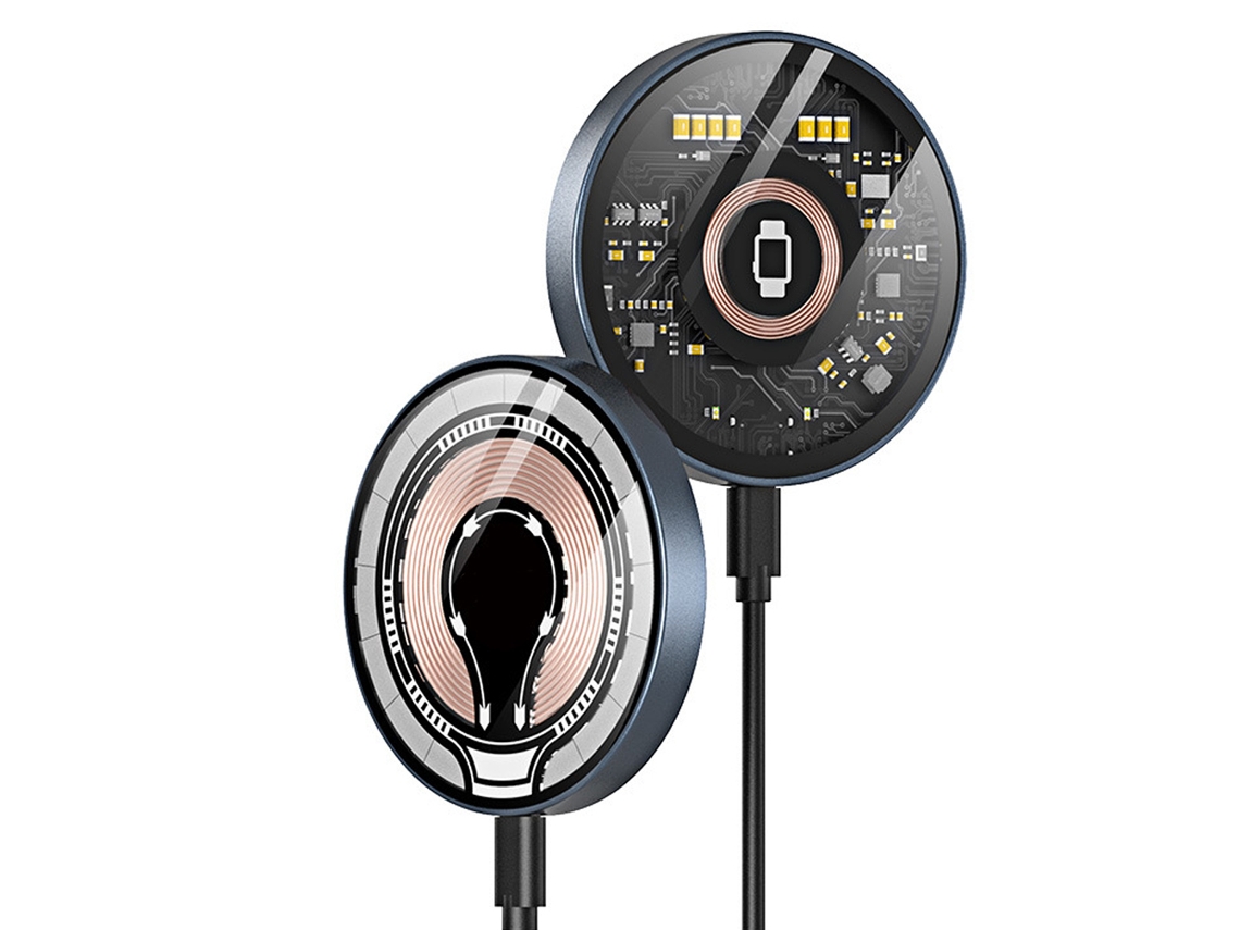 Estação Sem Fio 3 Em 1 15w Rápida Para Telemóvel/iwatch/auscultadores