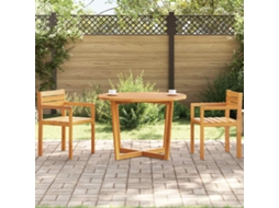 Vidaxl Mesa de Jantar Redonda para Jardim, Ø110x75 Cm, em Madeira Maciça de Acácia