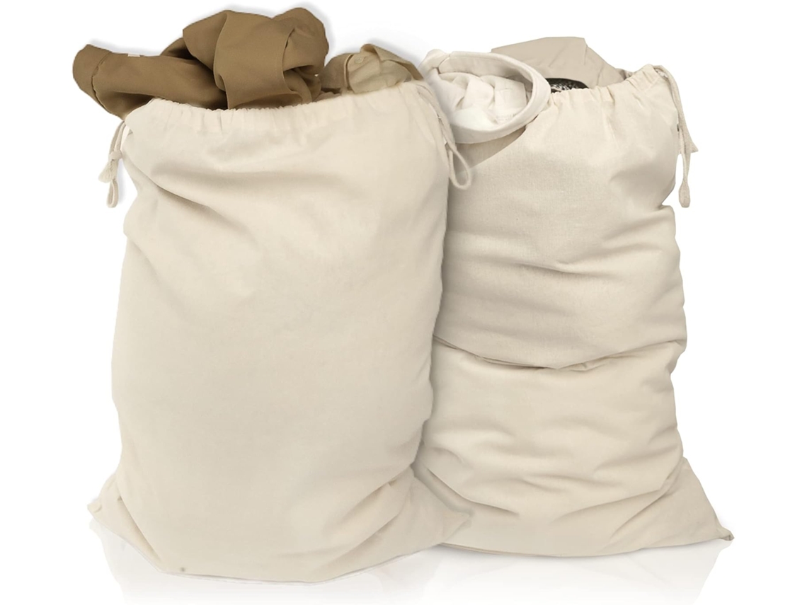 conjunto de 2 sacos de roupa suja em algodão BRILVIBERA