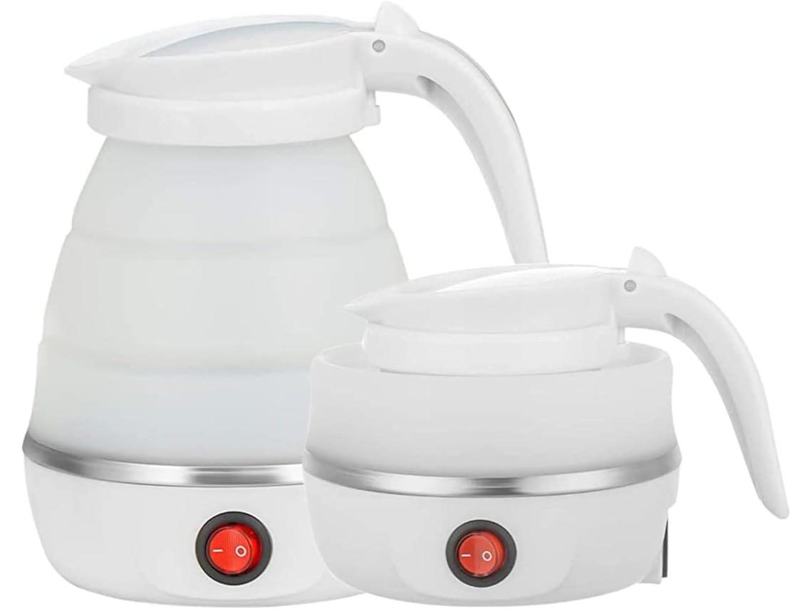 Chaleira elétrica dobrável para viagens, chaleira e bule de silicone portáteis e convenientes para camping, fácil armazenamento (sutiã Slowmoose)