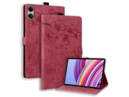 Capa de couro para tablet com estampa de gato Sakura em relevo da Webake