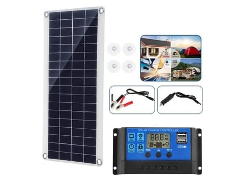 Kit de painel solar 100W controlador de carga solar 100A para carregar a bateria de 12V para motorhome/barco/caravana WELAN