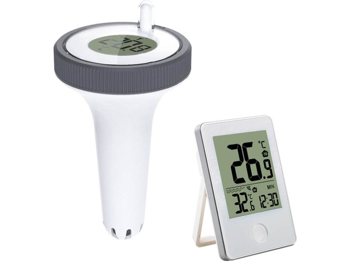 Termômetro Digital Flutuante Sem Fio para Piscina com Visor LCD, 60 M AQUAFORGE