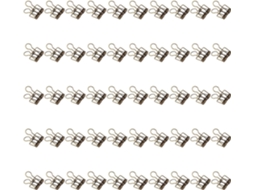Clips de metal resistentes de 32 mm para organização doméstica, escolar e de mesa, na cor bronze.
