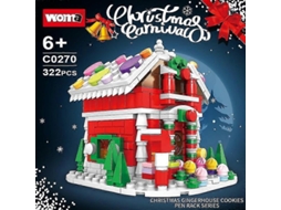 Rvore De Natal Papai Noel Rena Meia De Natal Casa Torre Blocos De Montar Cidade Casa De Inverno Carro De Natal Brinquedos Modelo Presentes Hengjian