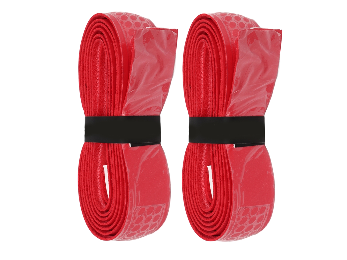 Business 2 Fitas de Grip para Raquete de Tênis e Badminton com Absorção de Suor 1.8mm Vermelha | S/MARCA