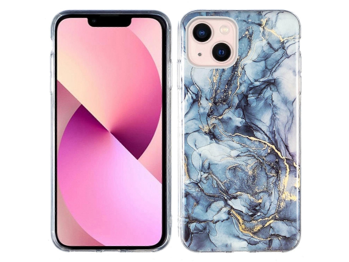 Capa De Tpu Imd Marble Para Iphone 14