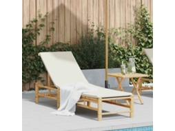 Vidaxl Espreguiçadeira C/ Almofadões 55x199x30 Cm Bambu