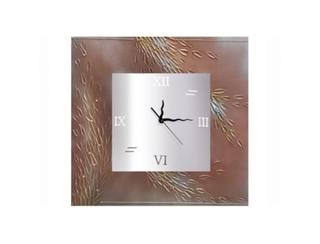 Relógio DUEHOME (70 cm x 70 cm x 3,5 cm - Acrílico - Castanho)
