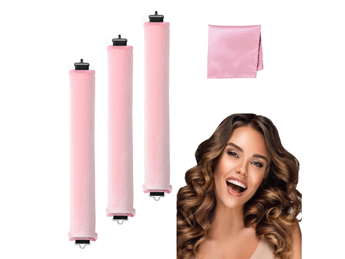 Conjunto de Modeladores Semi-Calor Três Peças Rosa ZYBLSSBB