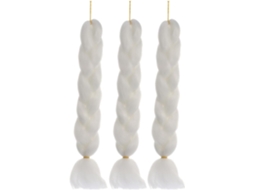 Aplique de Cabelo Trançado Realista, Resistente a Altas Temperaturas e Sem Fios.