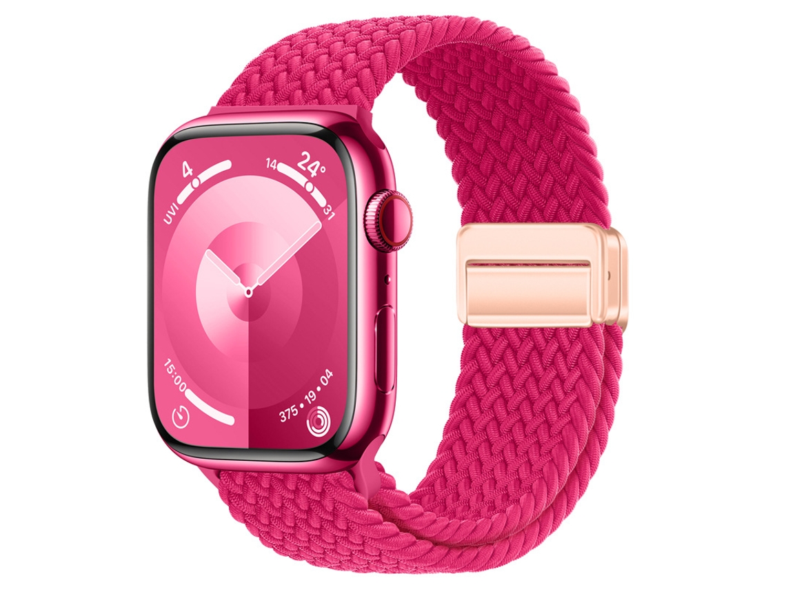 Bracelete Para Apple Watch 42/44/45/46/49mm Framboesa Cuich