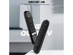Aetheria controle Remoto Wechip H6 Mouse Aéreo 2.4g Teclado Mini Ir Giroscópio 6 eixos para Tv Box Android Pc
