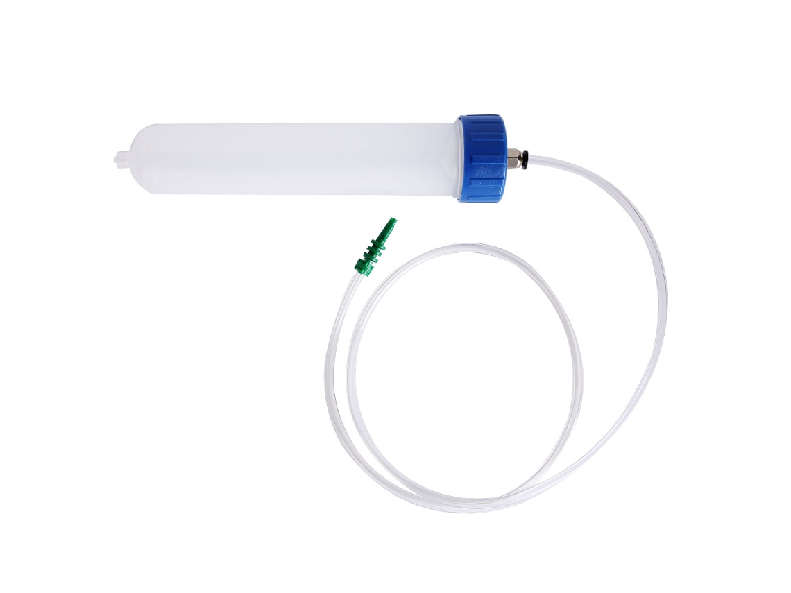 Adaptador de seringa de plástico à prova de explosão de alta qualidade, com capacidade para 200 cc, para bombeamento de óleo líquido.