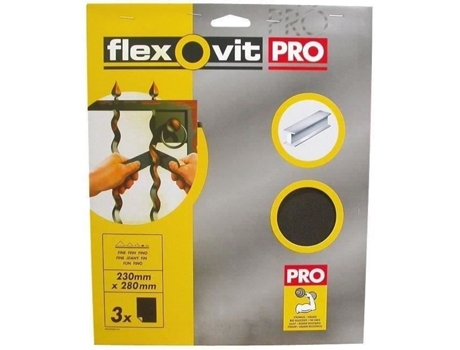 Conjunto De 3 Panos De Esmeril Médio Flexovit