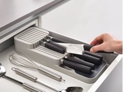 Organizador de Faca de Cozinha Joseph Joseph Drawerstore Cinzento