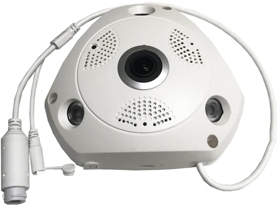 Câmera Ip Poe Interna Imx335 de 5mp com Lente Olho de Peixe Grande Angular e Detecção Visual. SFUSHOS