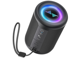 Uma Pequena Coluna Bluetooth Portátil Com Luzes, Som Surround Estéreo, Alimentação Via Usb-c E Bluetooth 5.3.