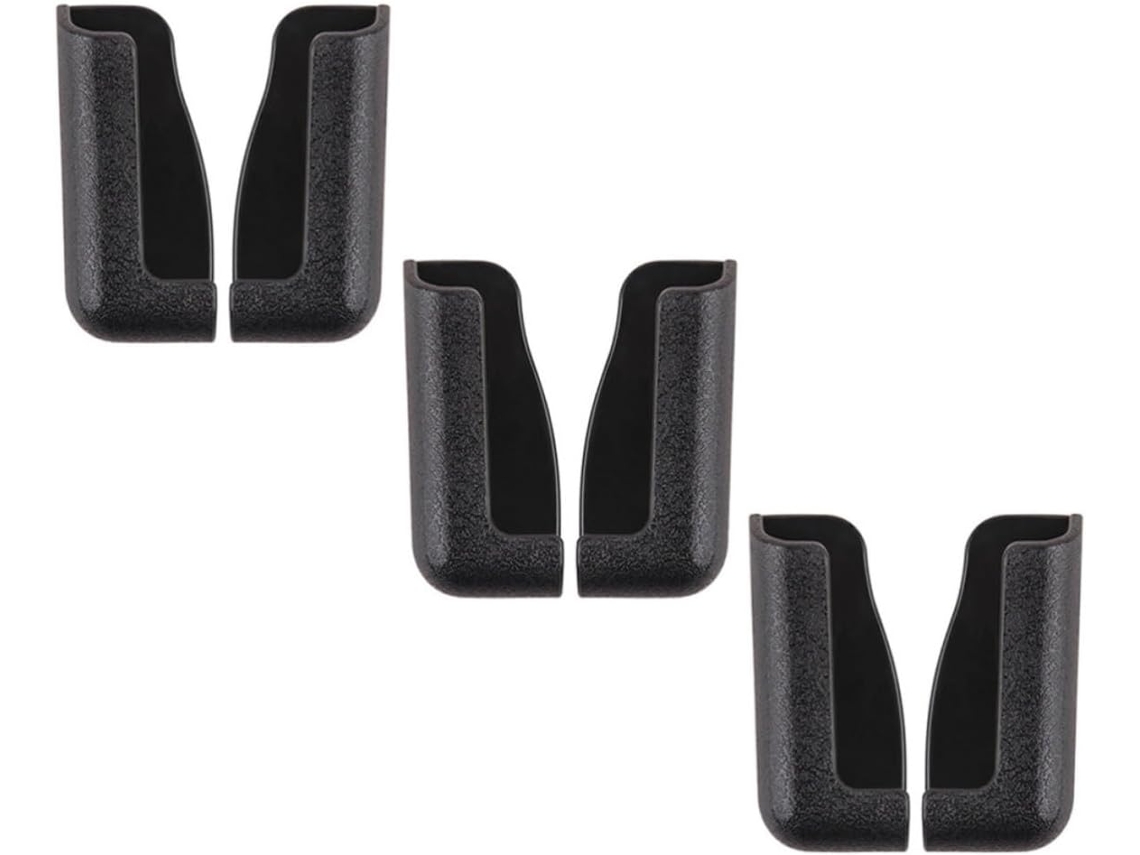 Conjunto De 6 Suportes Autoadesivos Para Celular Para Carro, Pretos.