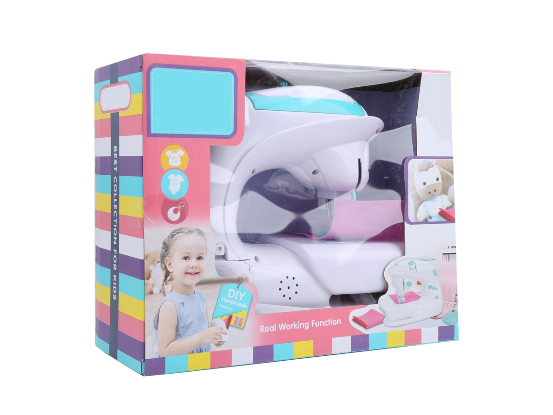 Primerox máquina de Costura Elétrica Mini Jjt7921 Brinquedo para Crianças Meninas com Luz e Som