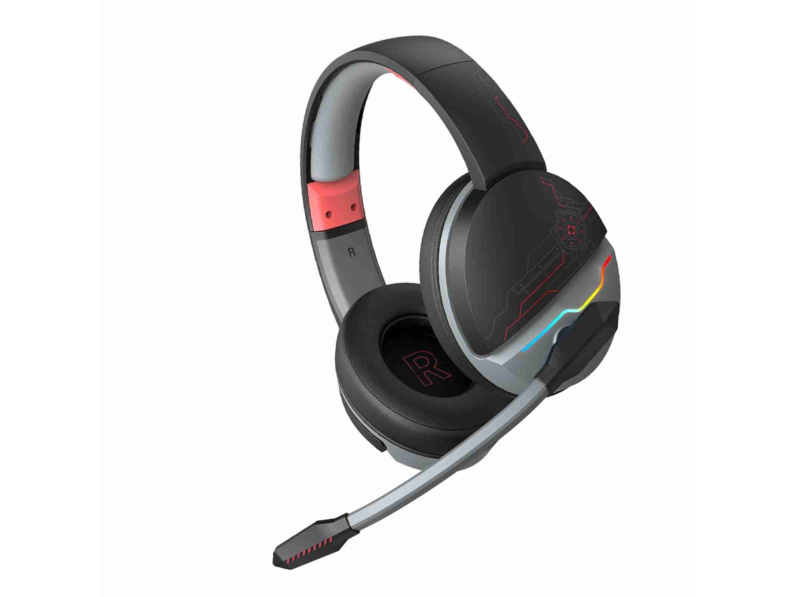 Auriculares Bluetooth sem fios com cabo para jogos, bateria de 1200 mAh e microfone | S/MARCA