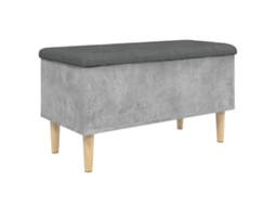 Storage Bench, Storage Benches Vidaxl Cinzeto Madeira Processada (82 X 42 X 46 Cm)