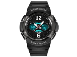 Reloj Electrónico Simples E Moderno Para Estudantes Luminoso Pulseira Preta Da Sanda