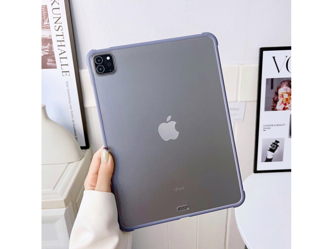 Capa Para Ipad Pro 11 2024 M4 Roxa Proteção Com Amortecimento De Ar Fosco Tuotuo