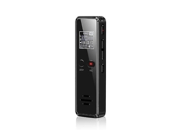 Lurelia Gravador De Voz Digital 8gb Com Redução De Ruído Para Reuniões, Palestras, Entrevistas - Preto