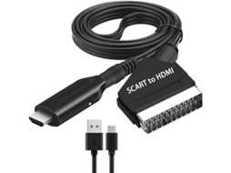 Adaptador Scart para Hdmi com Cabo de Alimentação AQUAFORGE