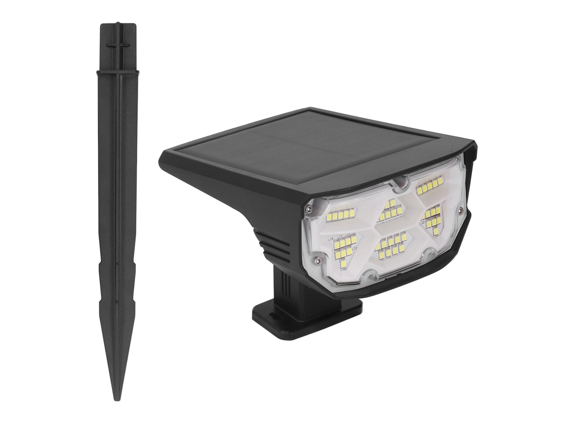 Laxiscreed Holofote Solar Para Exterior Ipx7 À Prova D'água Com Ajuste De 4 Níveis