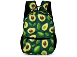 Mochila Escolar Com Estampa Abacate Para Meninos Meninas, Design De Frutas, 3º E 4º Ano Partir De 13 Anos),