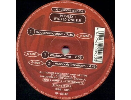 Vinil Wicked One Ep Hazy Groove Records