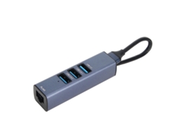 2026zentro-adaptador Usb Para Ethernet 4 Portas 100mbps 5gbps Hub Usb 3.0 Em Liga De Alumínio Para Laptop Desktop Tablet