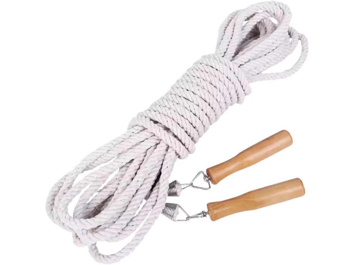 Corda De Pular Portátil Madeira Besportble Para Exercícios, Equipamento De Educação Física Resistente Ao Desgaste Para