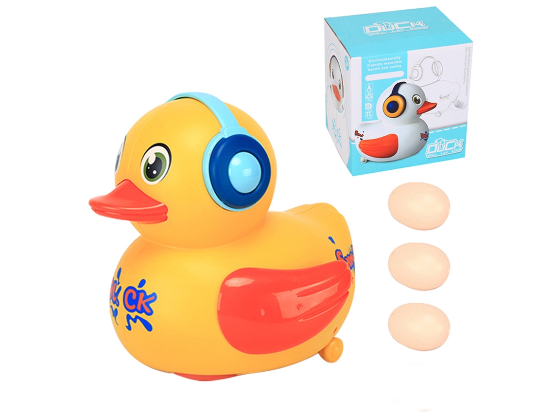 Mali brinquedo Elétrico Galinha/pato Que Bota Ovos com Luzes Som Música para Crianças