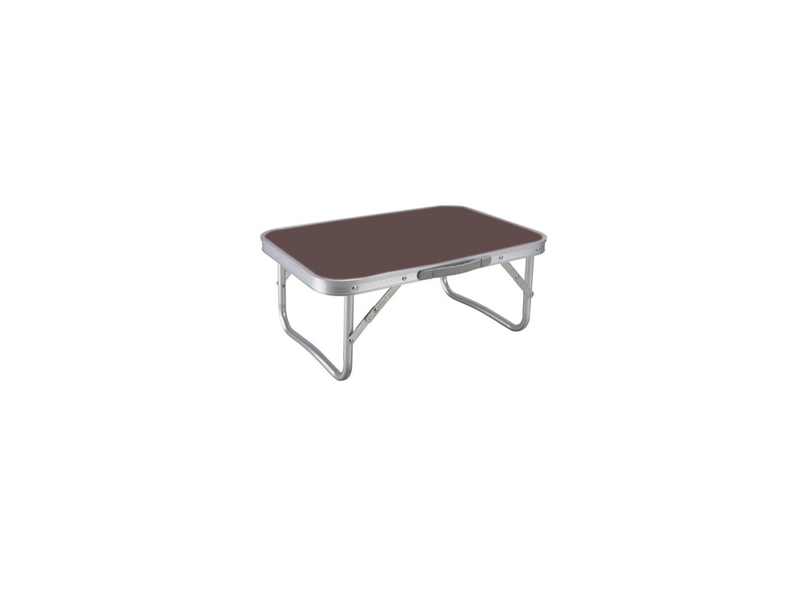 Mesa Plegável Castanha Para Jardim E Camping Com Alça De Transporte Marbueno Summer