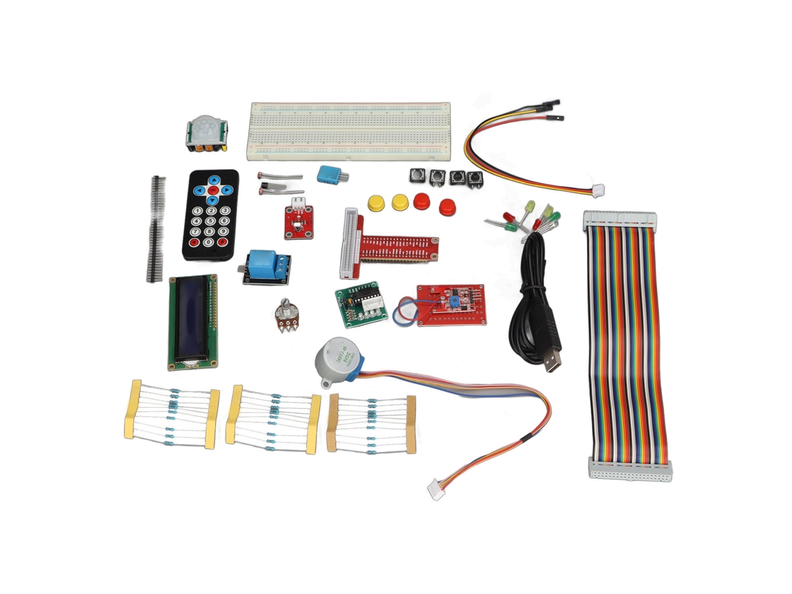 Kit de Componentes para Raspberry Pi com Cabo USB 1m S/MARCA
