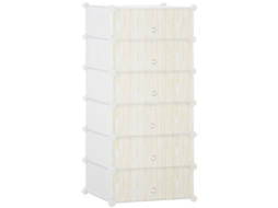 Armário de sapatos modular 6 cubos BTFORUS 49x36,5x108cm