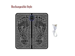 Tapete Massageador Portátil Ems Para Os Pés Com Controle Remoto, Que Estimula Os Músculos E Melhora A Circulação Sanguínea, Aliviando Dores E Rel