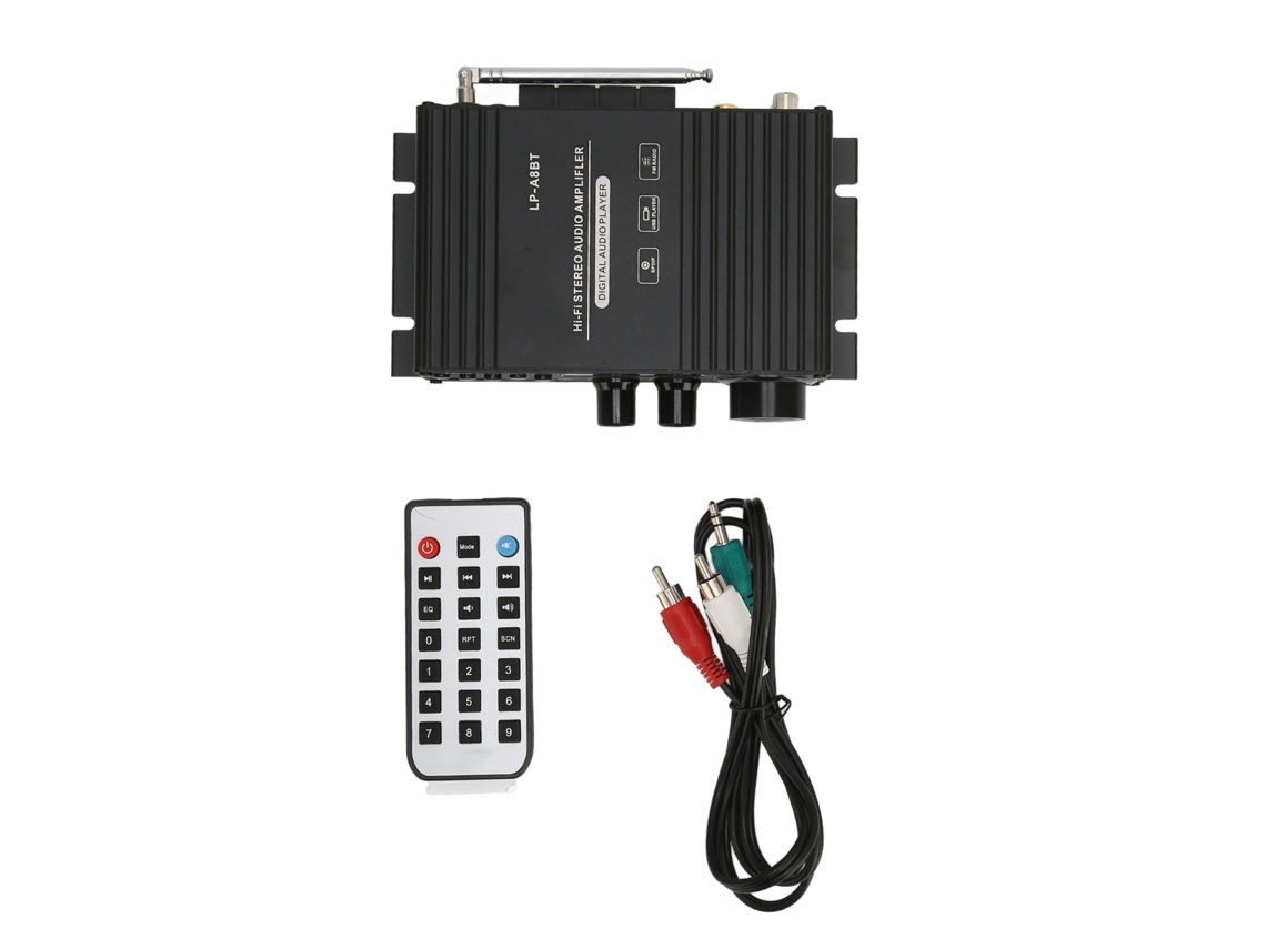 Mini Amplificador De Áudio Automotivo Bluetooth 5.0