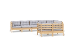 Garden Lounge Set, Garden Lounge Sets Vidaxl Cinzeto Madeira De Pinho (n/a)