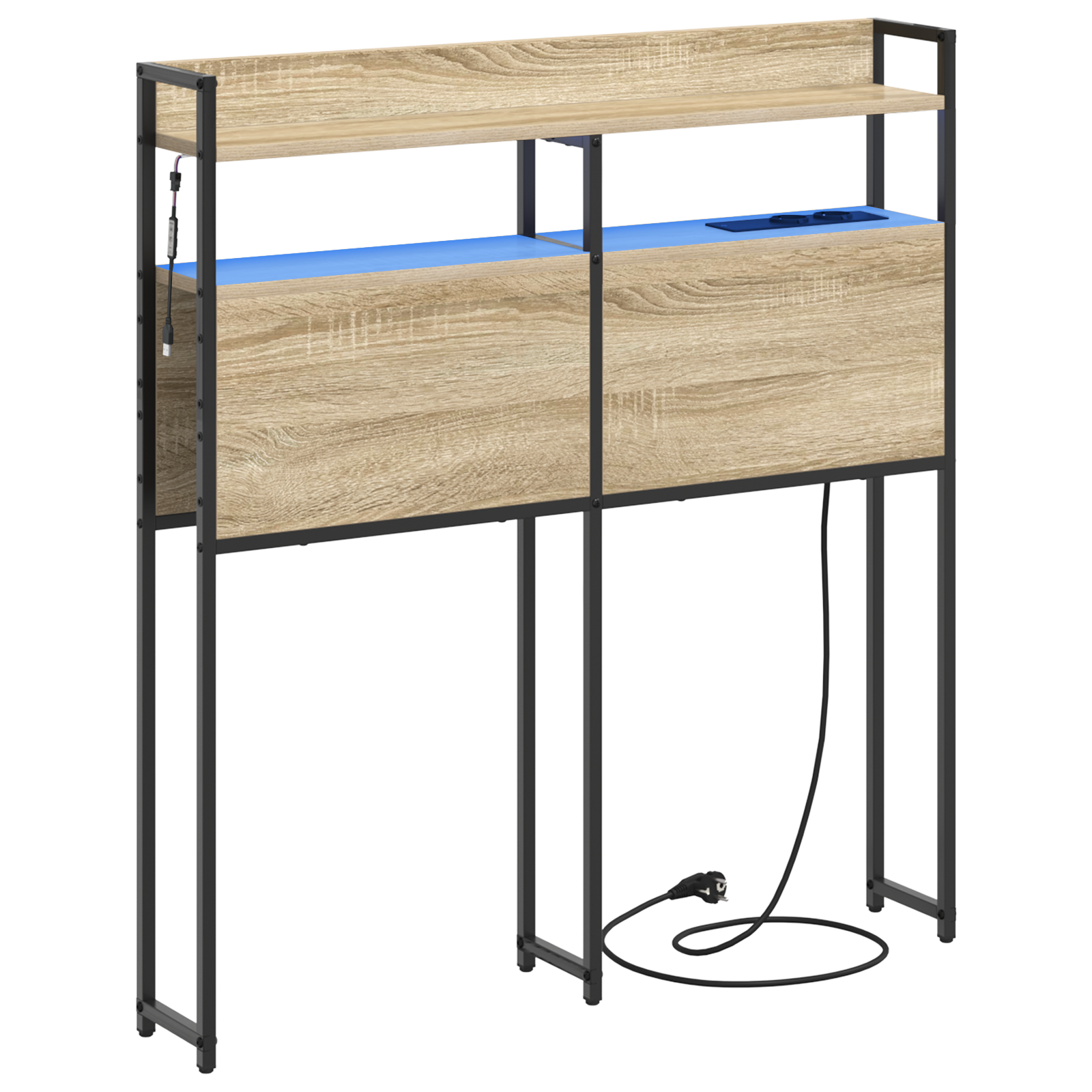 Conjunto 1 Cabeceira Vidaxl Castanho Derivados De Madeira (98 Cm)