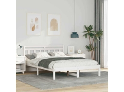 Vidaxl Estrutura da Cama Branco 140 X 190 Cm