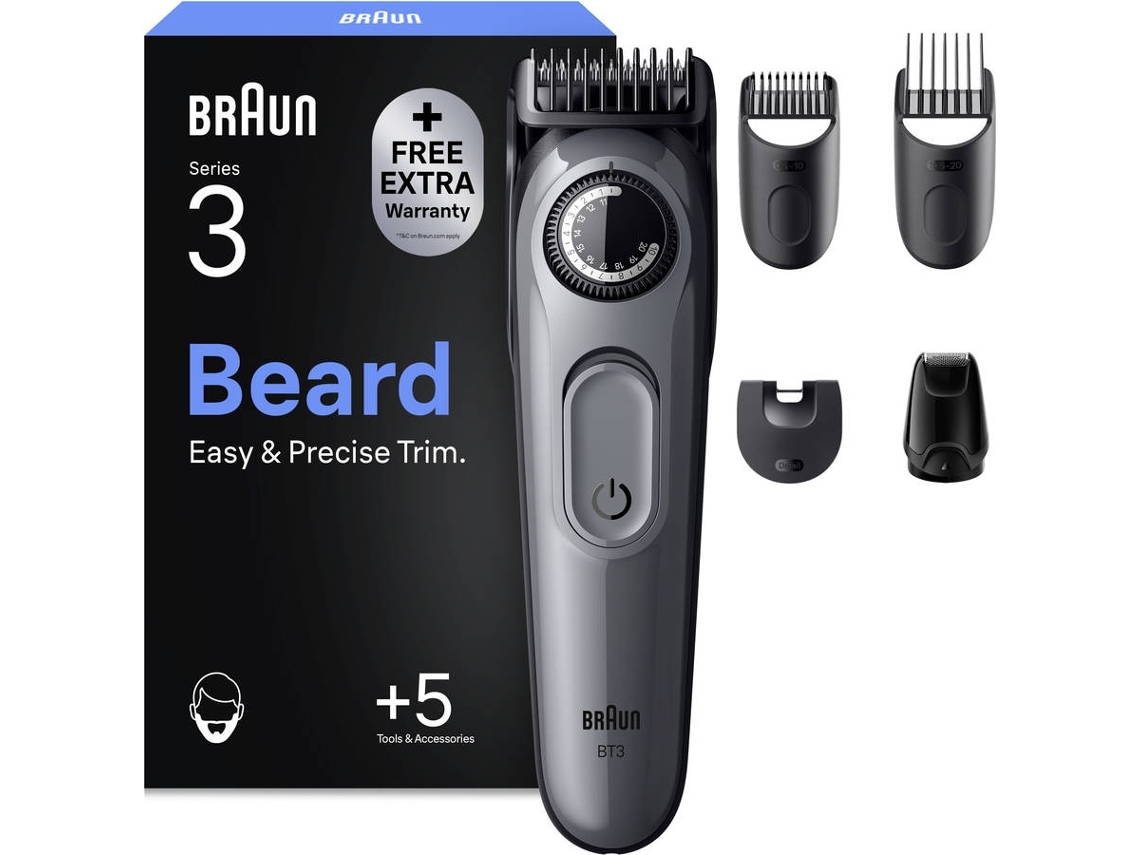 Aparador de Barba BRAUN BT3560 (Outlet Caixa Aberta - Autonomia: 50 min)
