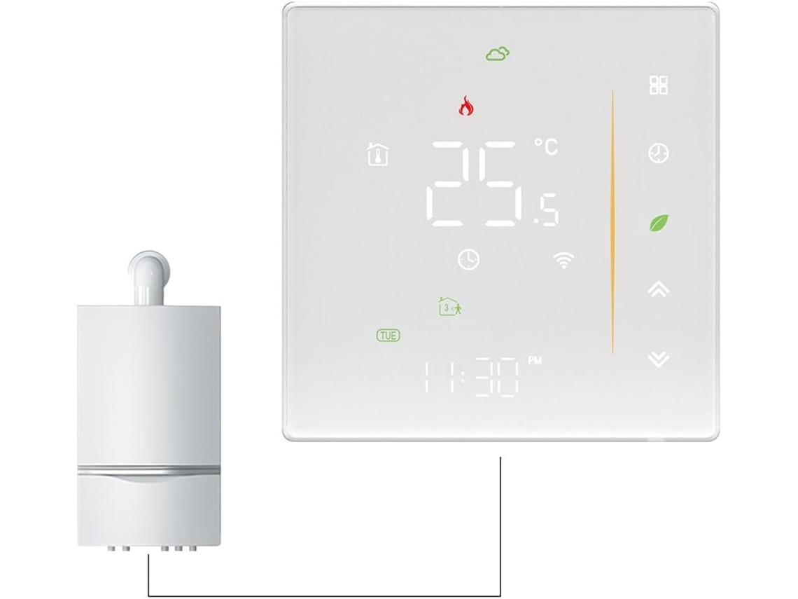 Termostato Inteligente, Programável Para Aquecimento, Com Controle Por Voz.