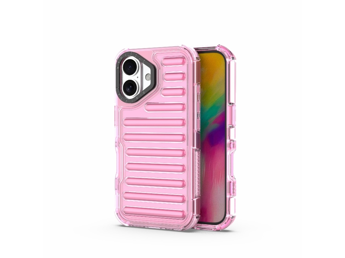 Capa Híbrida Pc Tpu De Alta Transparência Para Iphone 16 Plus - Airbag