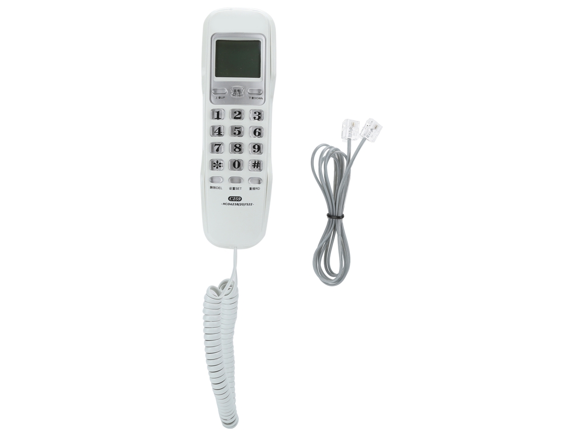 Telefone Fio Fixo Parede Residencial Escritório